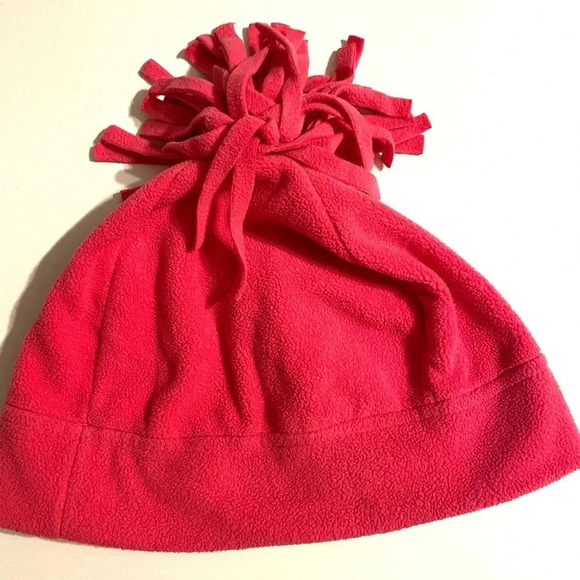 HANNA ANDERSSON EUC GIRLS PINK FLEECE HAT HATS WINTER CAUSAL FALL SIZE L - Picture 1 of 5